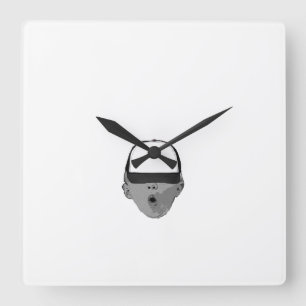 Horloge Carrée ~Baby Casquette~ MUR HORLOGE, CUSTOMISEZ-LE !
