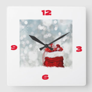 HORLOGE CARRÉE **BAG PÈRE NOËL** FERMER
