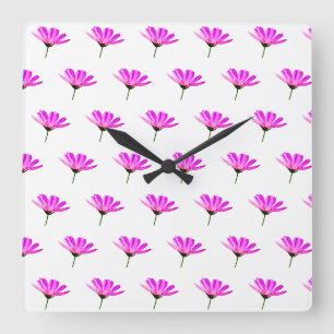 Horloge Carrée Baise rose