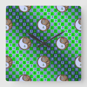 Horloge Carrée Balance & Chèvre de Terre