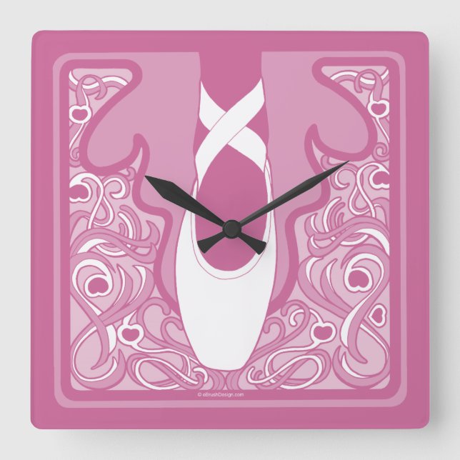 Horloge Carrée Ballet Nouveau (Recto)