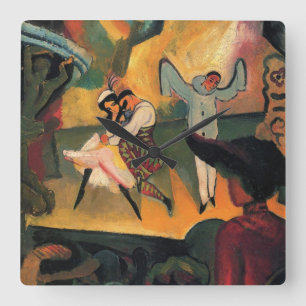 Horloge Carrée Ballets Russes, Ballet russe par August Macke