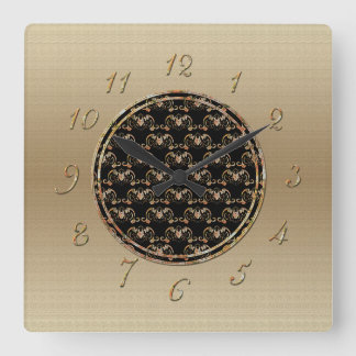 Horloge Carrée Bat Chinese Symbol
