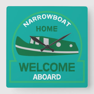 Horloge Carrée Bateau - Accessoires - Cadeaux de bateau à canal