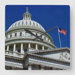 Horloge Carrée Bâtiment de capitol, Washington, Etats-Unis
