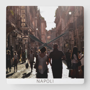Horloge Carrée Bâtiments de Naples (Napoli)