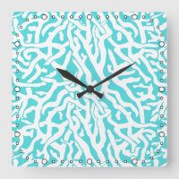 Beach Coral Reef Motif Nautique Blanc Bleu
