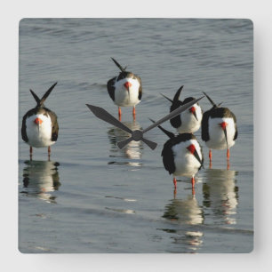 Horloge Carrée Beach Kitchen Wall Clocks