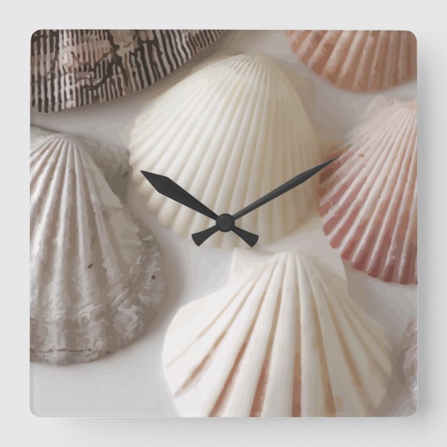 Horloge Carrée Beach Wall Clocks (Recto)