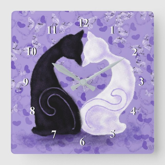 Horloge Carrée Beau amour (Recto)