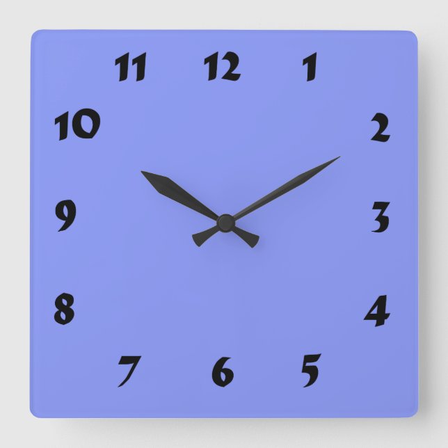 Horloge Carrée Bébé Blue Clock (Recto)