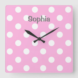 Horloge Carrée Bébé Personalized, Nursery, enfants