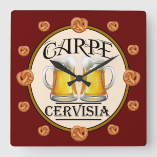 Horloge Carrée BEER Humor Acrylic Wall Clock