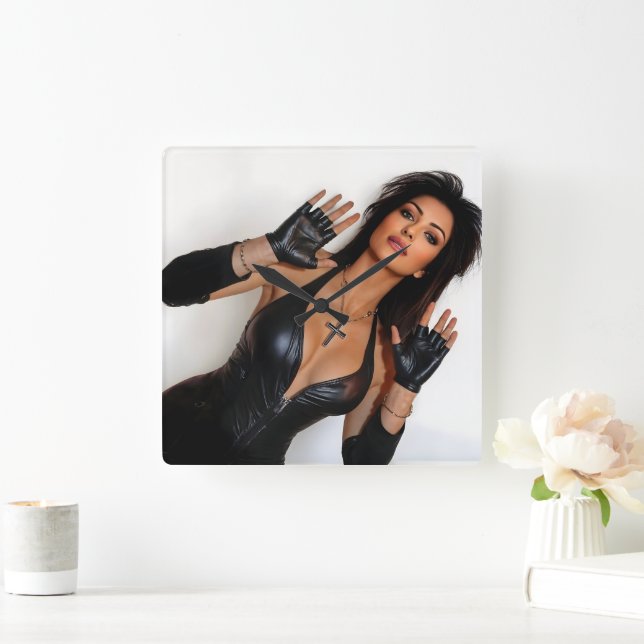 Horloge Carrée Behold clock (Maison)