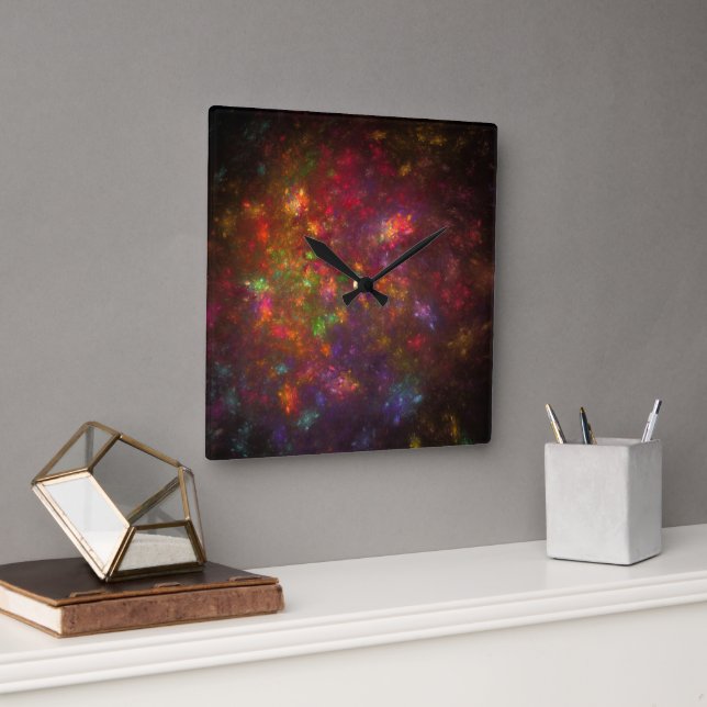 Horloge Carrée Belle abstraction (Bureau)