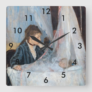 Horloge Carrée Berthe Morisot - Le berceau