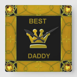 Horloge Carrée Best Daddy