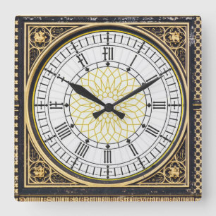 Horloge Carrée Big ben Wall Clock