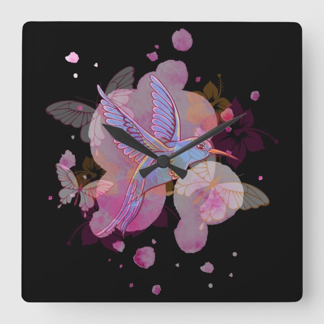 Horloge Carrée  Bird (Recto)