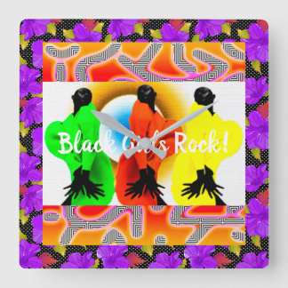 Horloge Carrée "Black Girl Magic"