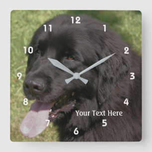 Horloge Carrée Black Newfoundland