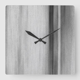 Horloge Carrée Black White Grey Modern