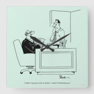 Horloge Carrée Blâme de bureau