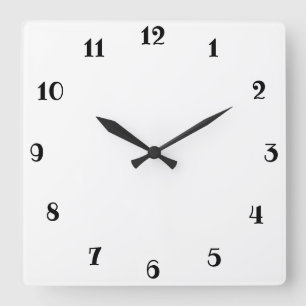 Horloge Carrée Blanc