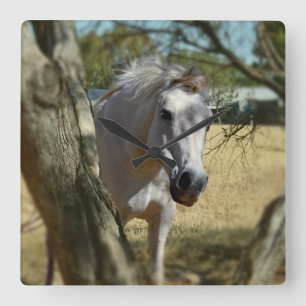 Horloge Carrée "Blanche Neige : Le Steed Majestic"
