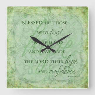 Horloge Carrée Blessed sont ceux qui font confiance dans le