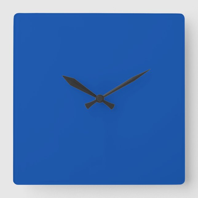 Horloge Carrée Bleu Cobalt (Recto)