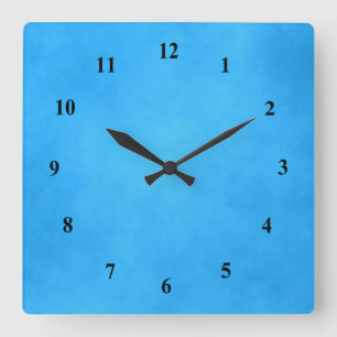 Horloge Carrée Blue Bright