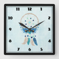Blue Dreamcatcher Design Boho élégant