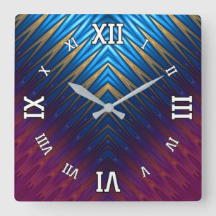 Horloge Carrée Blue Ridge Gold