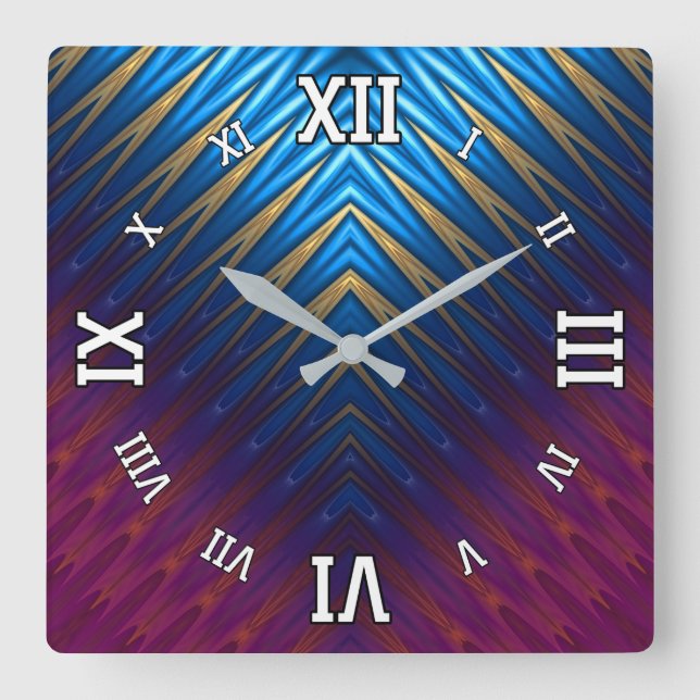 Horloge Carrée Blue Ridge Gold (Recto)