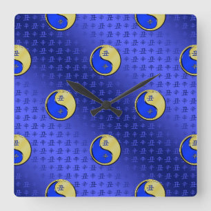 Horloge Carrée Bœuf de Métal