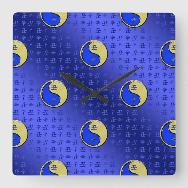 Horloge Carrée Bœuf de Métal (Recto)