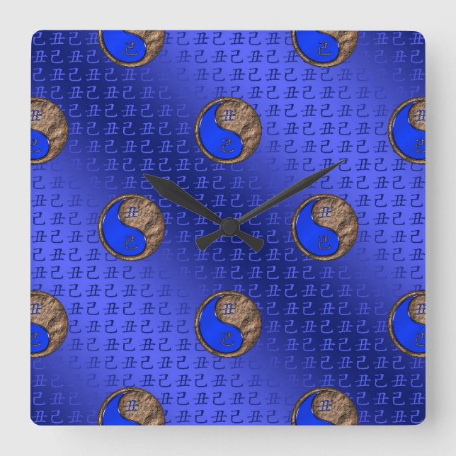 Horloge Carrée Bœuf de Terre (Recto)