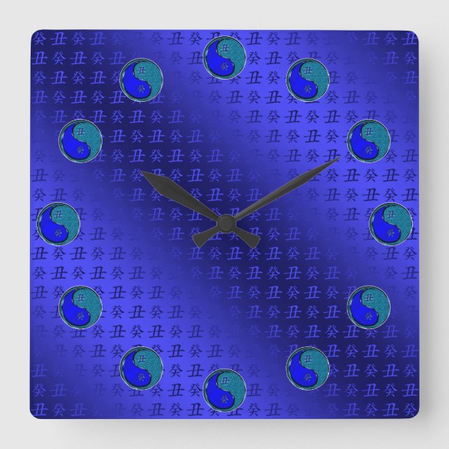 Horloge Carrée Bœuf d'eau (Recto)