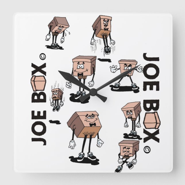 Horloge Carrée Boîte Joe dans la boîte de temps de plaisir de l'h (Recto)