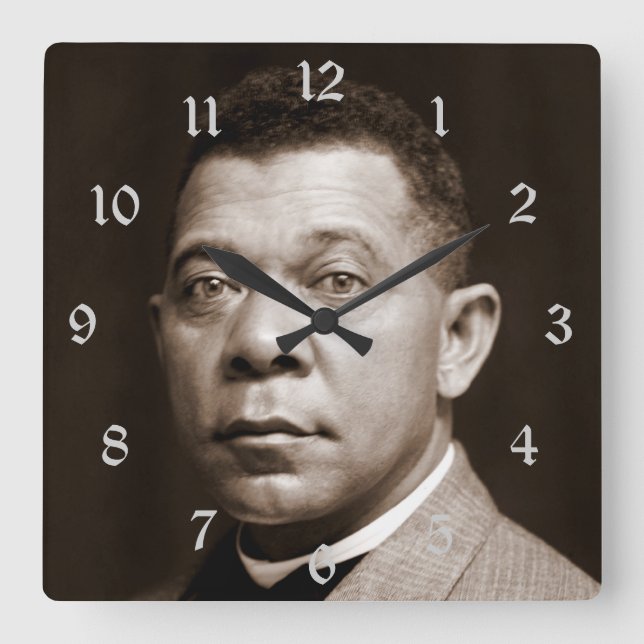 Horloge Carrée Booker T. Washington The Great Accommodator (Recto)