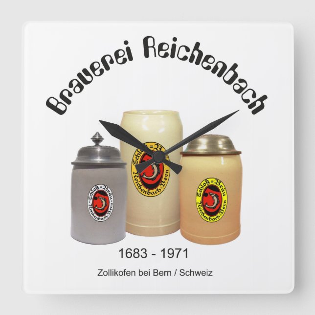 Horloge Carrée Brauerei Reichenbach Zollikofen Uhr (Recto)