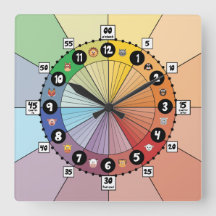Bright School Schedule Clock for Children
