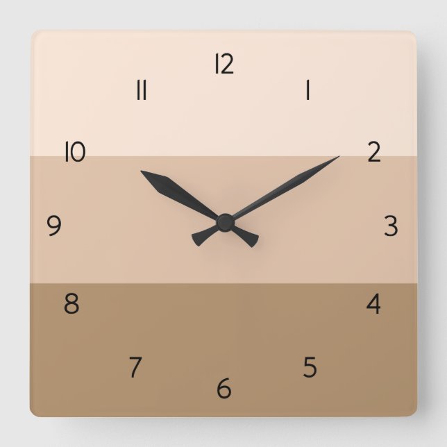 Horloge Carrée Brown ombre (Recto)