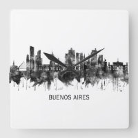 Buenos Aires Argentine Skyline BW