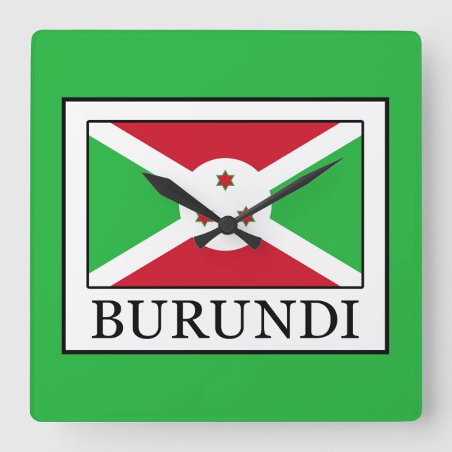 Horloge Carrée Burundi (Recto)