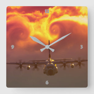 HORLOGE CARRÉE C-130 HERCULES