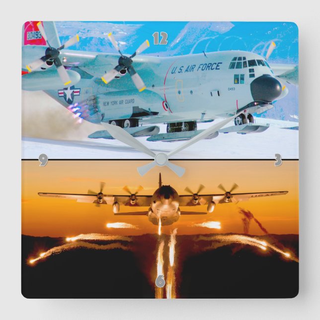 HORLOGE CARRÉE C-130 HERCULES (Recto)