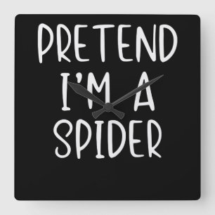 Horloge Carrée Cadeau Spider Prétendre costume d'araignée Hallow