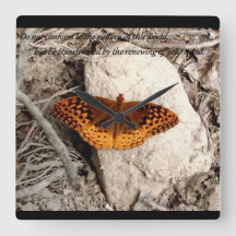 Cadran d'horloge inspiration papillon